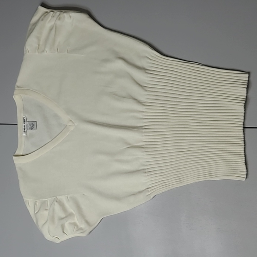 Reference Point knit top (Ivory)